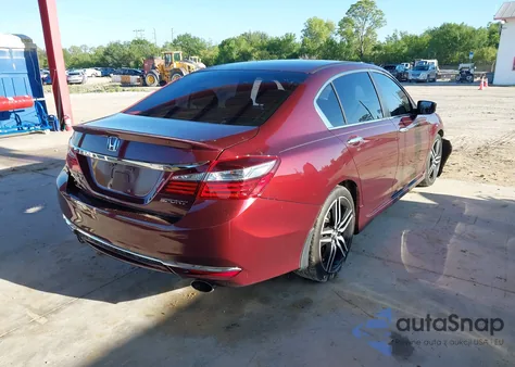 2016 Honda Accord Sport from USA, damaged, VIN 1HGCR2F57GA240217